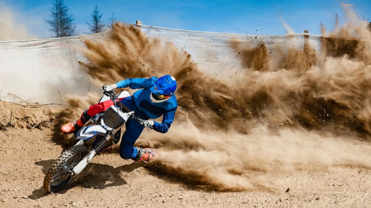 What is the thrill in motocross racing?